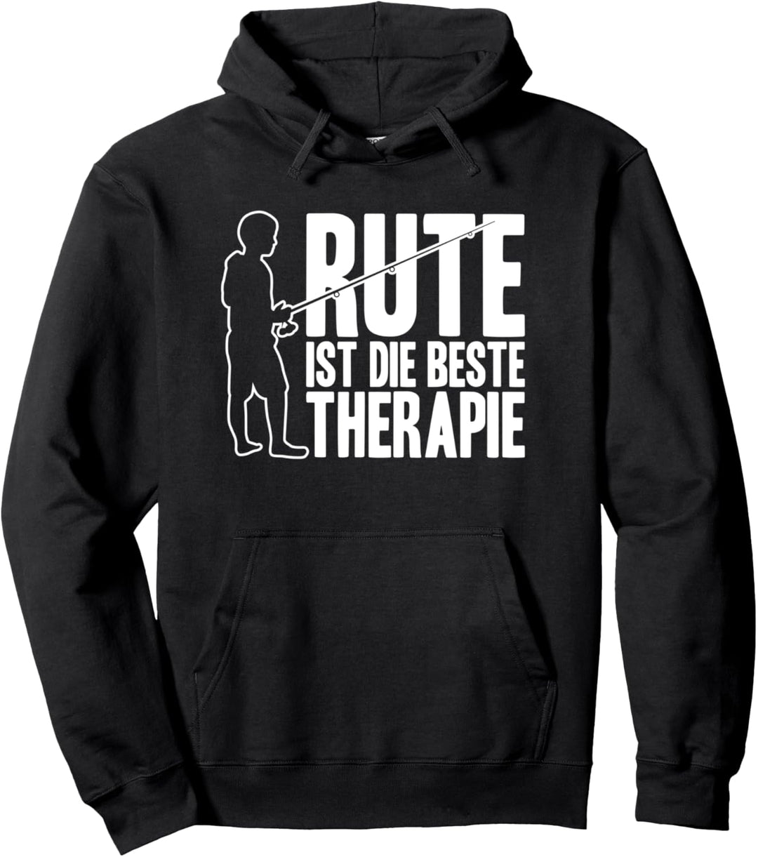 Rute ist die beste Therapie - Angeln, Fischen, Angler Pullover Hoodie