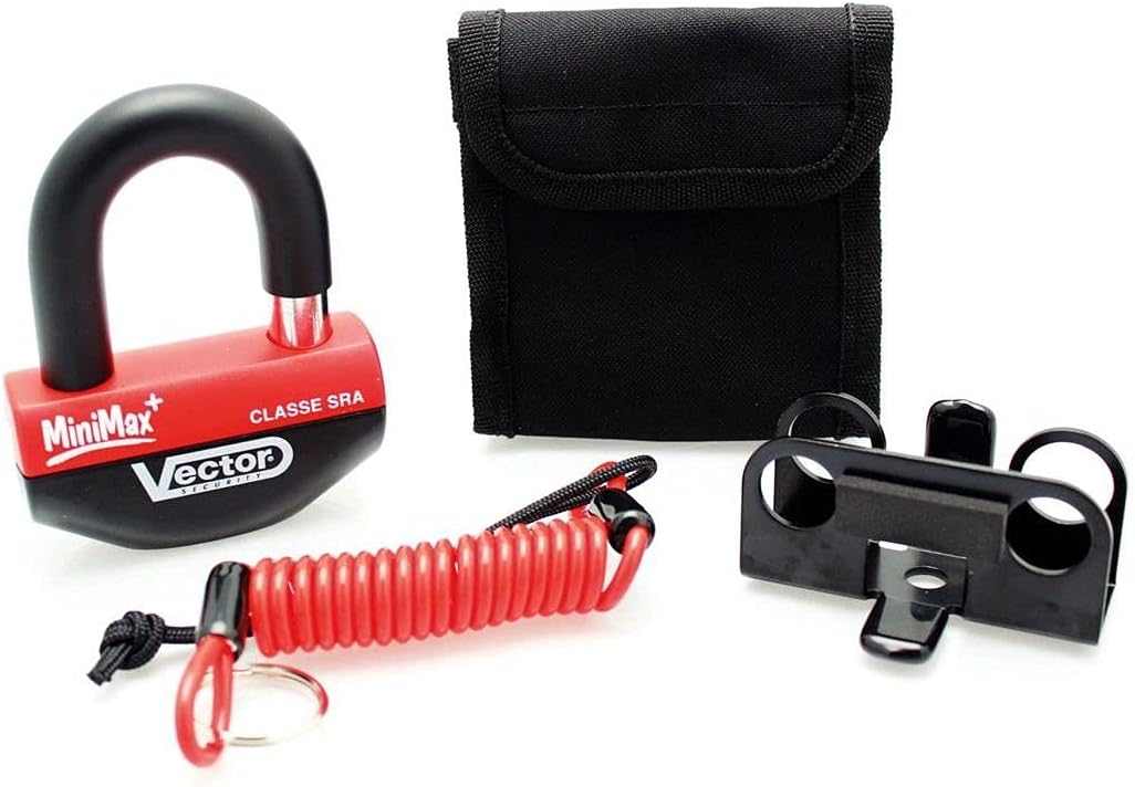 Vector– Diebstahlsicherung für Motorrad, blockiert die Bremsscheibe, Minimax + Ø16 mm / 47x 40 mm- A