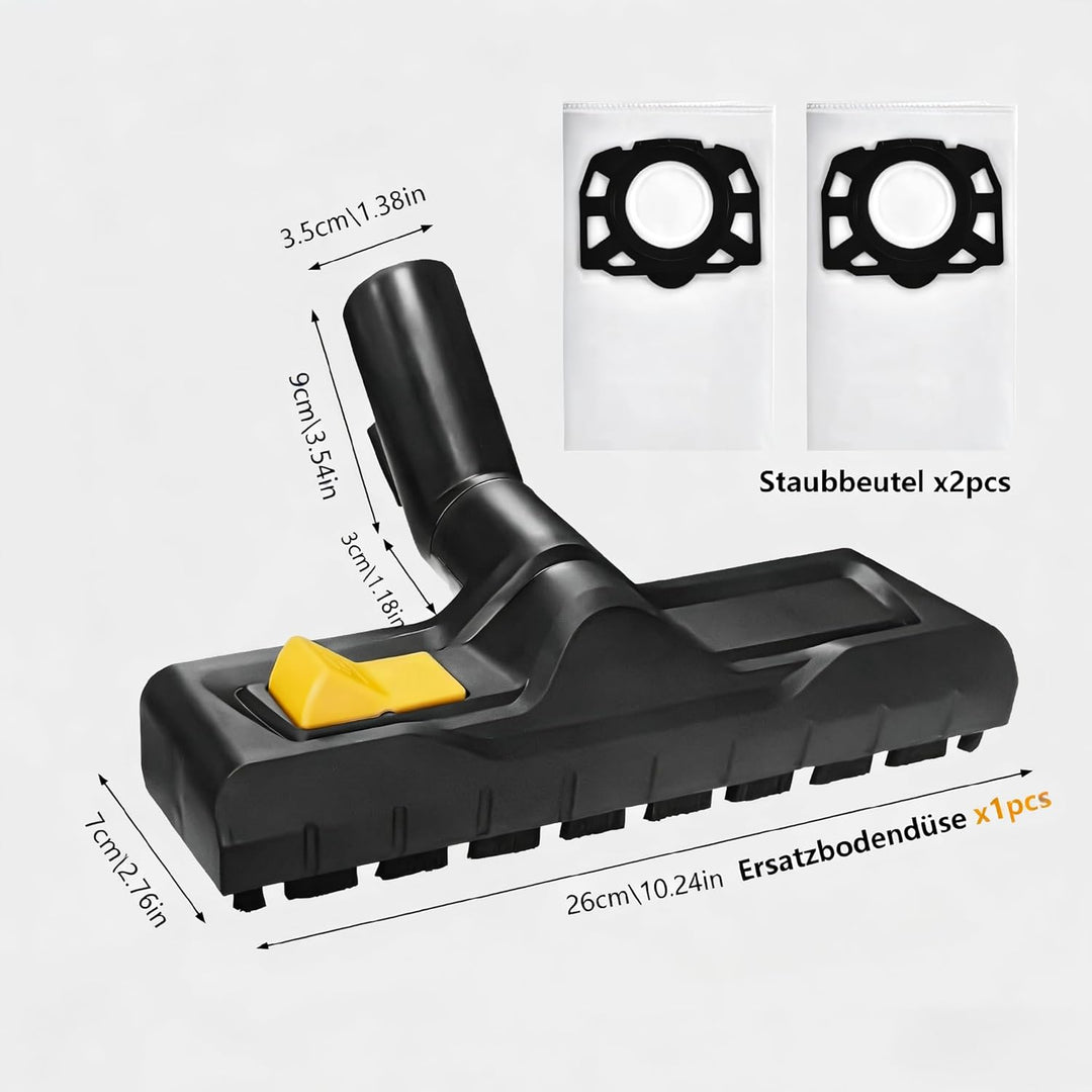 3 Stück Bodendüse für Kärcher Staubsauger WD3 WD5 WD4 WD6 Zubehör Kompatible Kärcher WD6 WD3 WD4 WD5