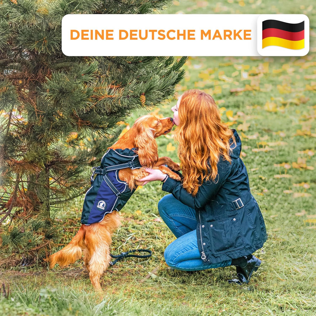 Tierhood Regenmantel Hund - Hunderegenmantel wasserdicht - Hundemantel für kleine Hunde - Reflektier