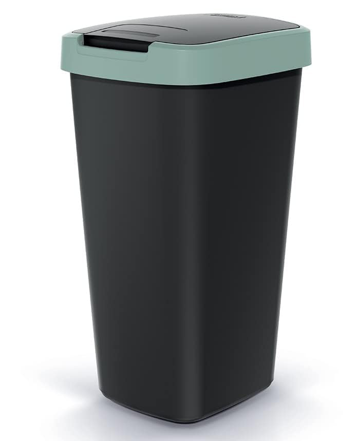 Mülleimer Müllbehälter Abfalleimer Biomülleimer mit Deckel Abfallsammler Mülltonne 53 x 29 x 26cm Pa