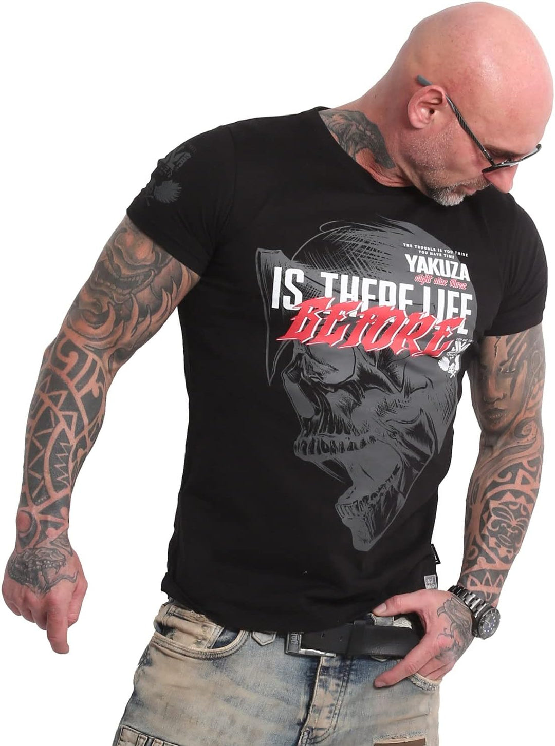 Yakuza Life Before T-Shirt TSB-18039 Schwarz L Schwarz, L Schwarz