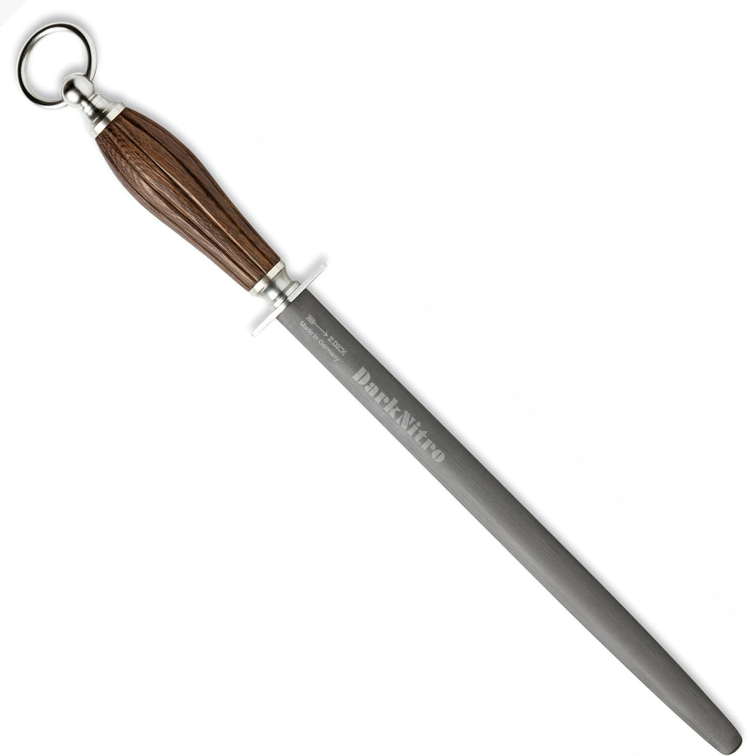 F. DICK Wetzstab, DarkNitro (Wetzstahl 30 cm Spezialbeschichtung für hohen Abtrag, harte Messer Mess
