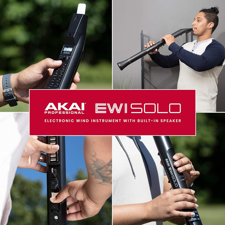 AKAI Professional EWI Solo - Elektronisches Blasinstrument mit eingebautem Lautsprecher, wiederaufla