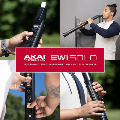 AKAI Professional EWI Solo - Elektronisches Blasinstrument mit eingebautem Lautsprecher, wiederaufla