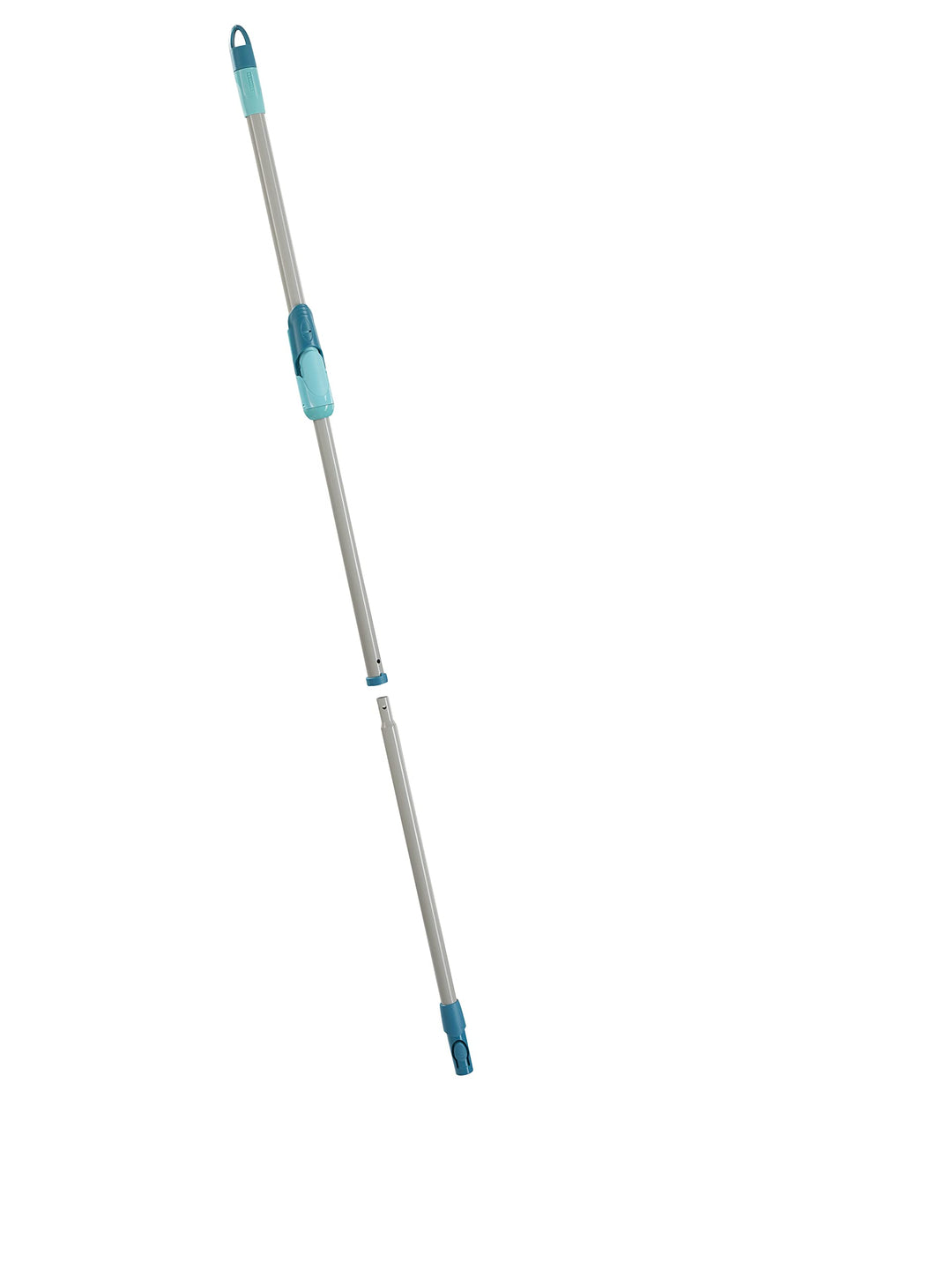 Leifheit 89114 Drillstiel CLEAN Twist Evo, Silber-türkis,