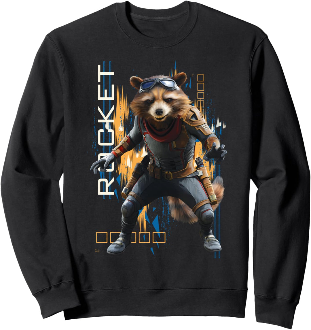 Marvel Avengers Endgame Rocket Action Pose Sweatshirt