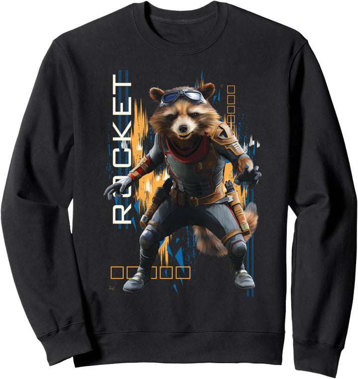 Marvel Avengers Endgame Rocket Action Pose Sweatshirt