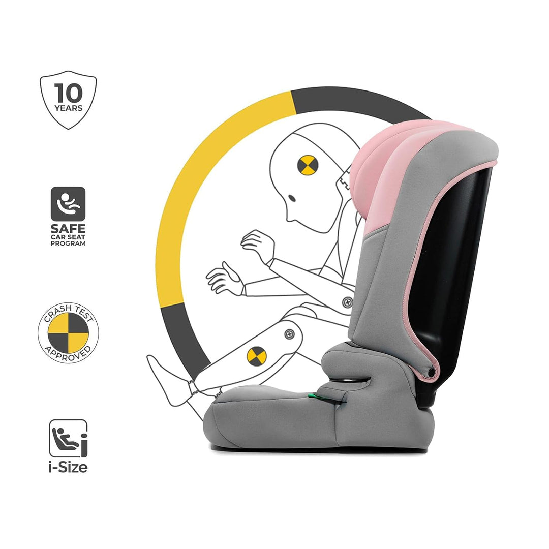 Kinderkraft I-COMFY, Autositz, Für Kinder, Reguliert (76-150cm), Verstellbare Rückenlehne, 5-Punkt-S