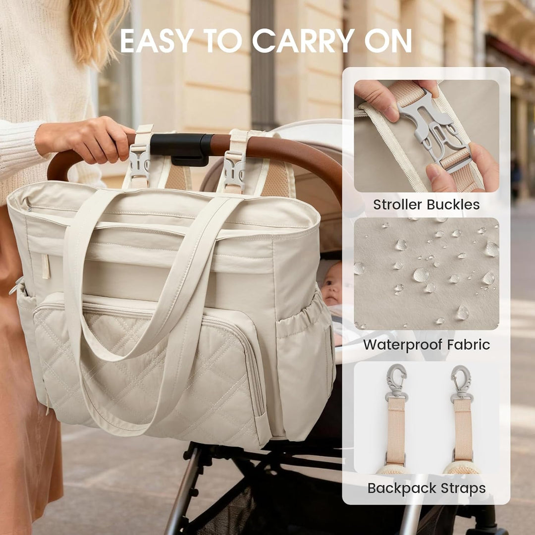 G4Free Packbare Sling-Tragetasche Wickeltasche Beige, Beige