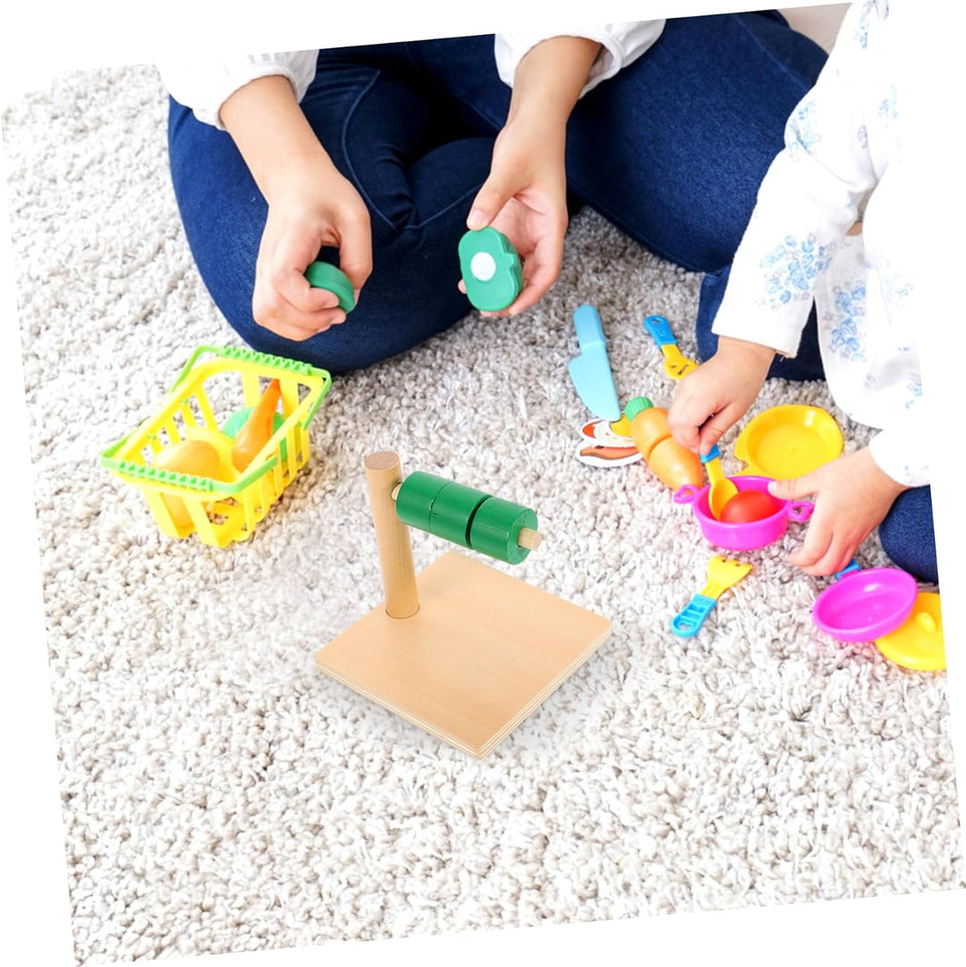 TOYANDONA Holzscheiben Horizontalem Spielzeug Lernscheiben Horizontalem Spielzeug Sensorische Scheib