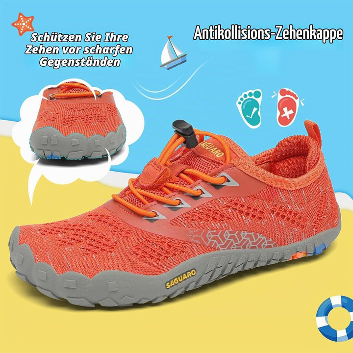 SAGUARO Kinder Barfussschuhe Schnell Trocknend Badeschuhe,24-36 EU 25 EU Orange, 25 EU Orange