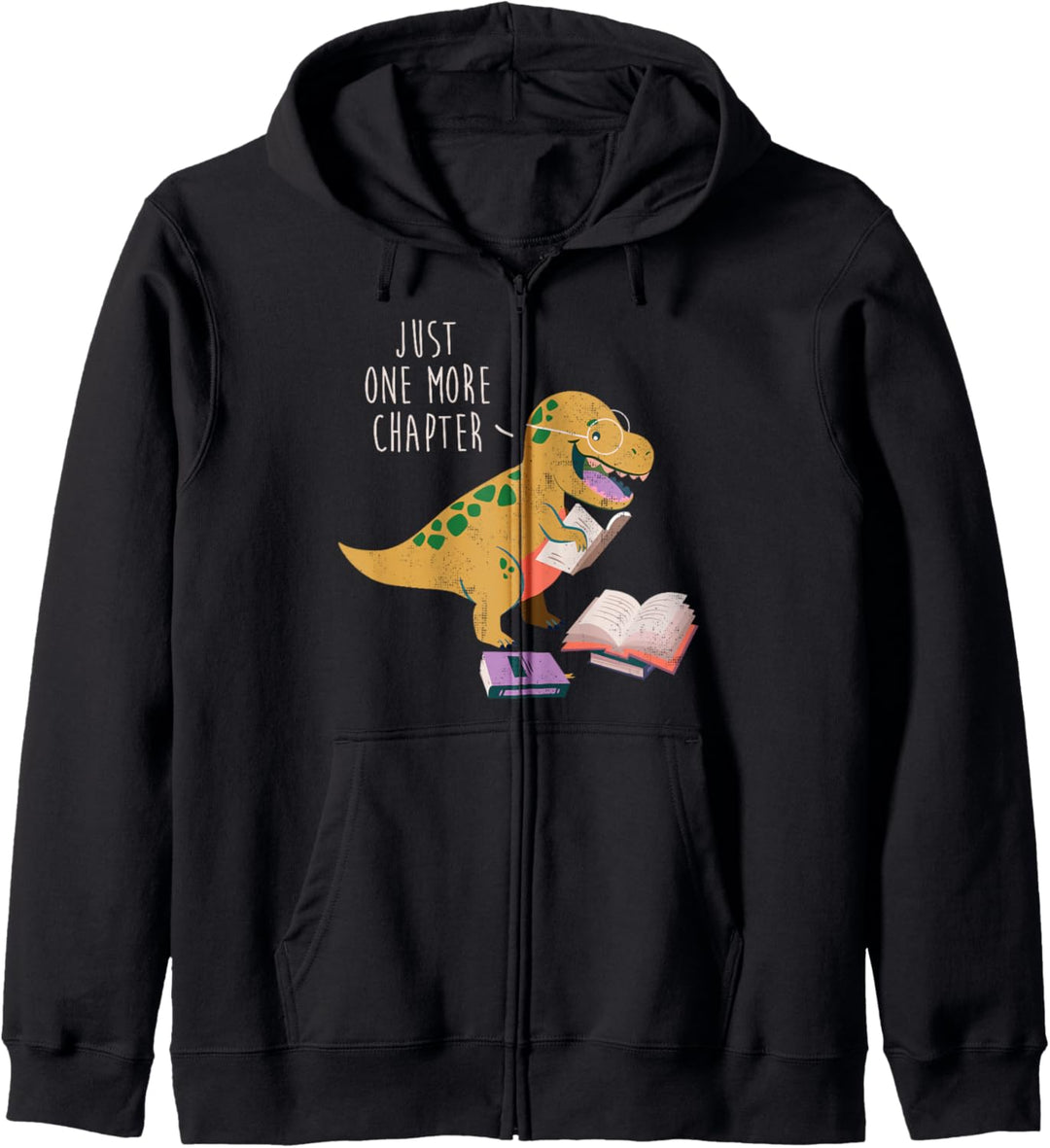 Just One More Chapter Dinosaurier-Buch-Fan-Geschenk-Design Kapuzenjacke