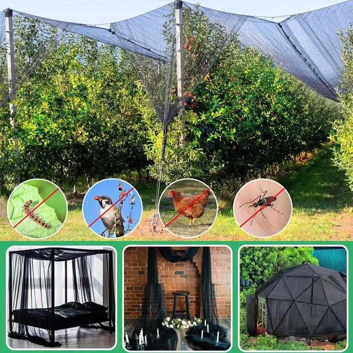 Mückennetz Bett, 3 m x 6 m Moskitonetz Bett, Schwarz Moskitonetz, Wiederverwendbar Mückennetz, Mosqu