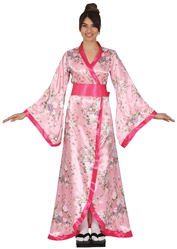 FIESTAS GUIRCA | Geisha Japanisches Kostüm - Kimono und Gürtel - Asiatische, Orientalische und Japan