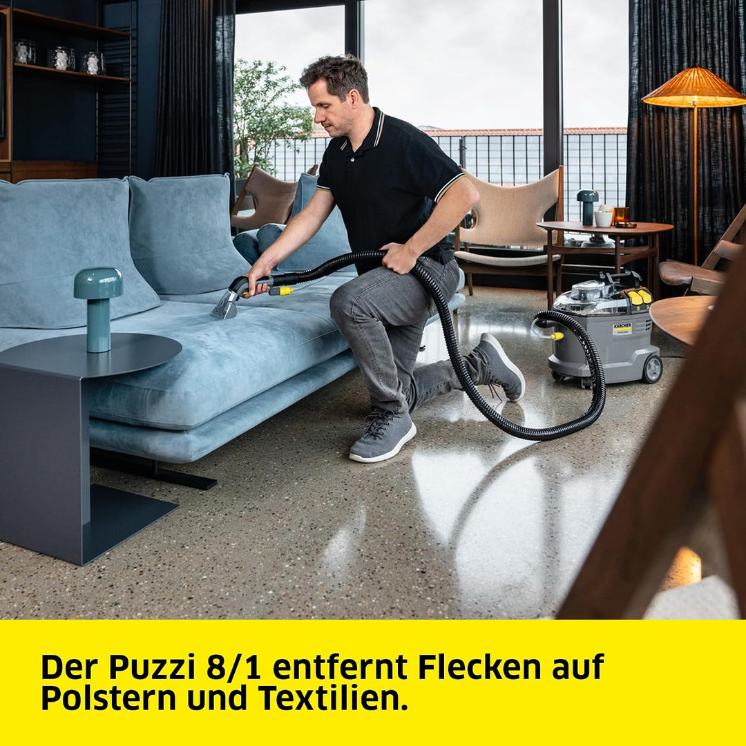 Kärcher Waschsauger Puzzi 8/1 Adv, leistungsstark, für die Reinigung von Polstern, Fleckentfernung a
