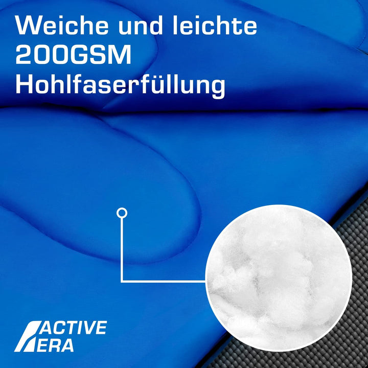 Active Era Deckenschlafsack - Sleeping Bag, -3°C bis 15°C Sommer, Frühling, Herbst - Leichter Schlaf