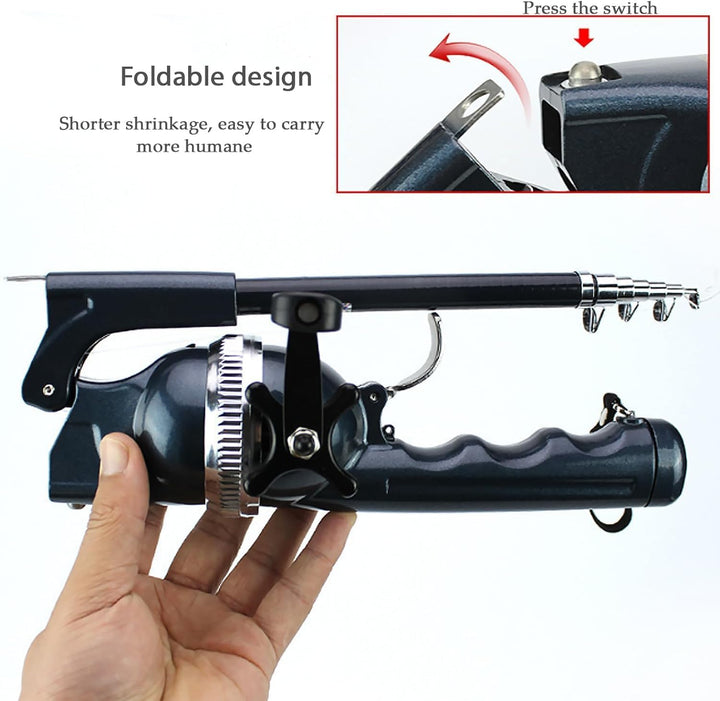 DEWIN Angelrute, Fishing Rod Angelgriff und Zubehör für geschlossenes Rollengeschirr