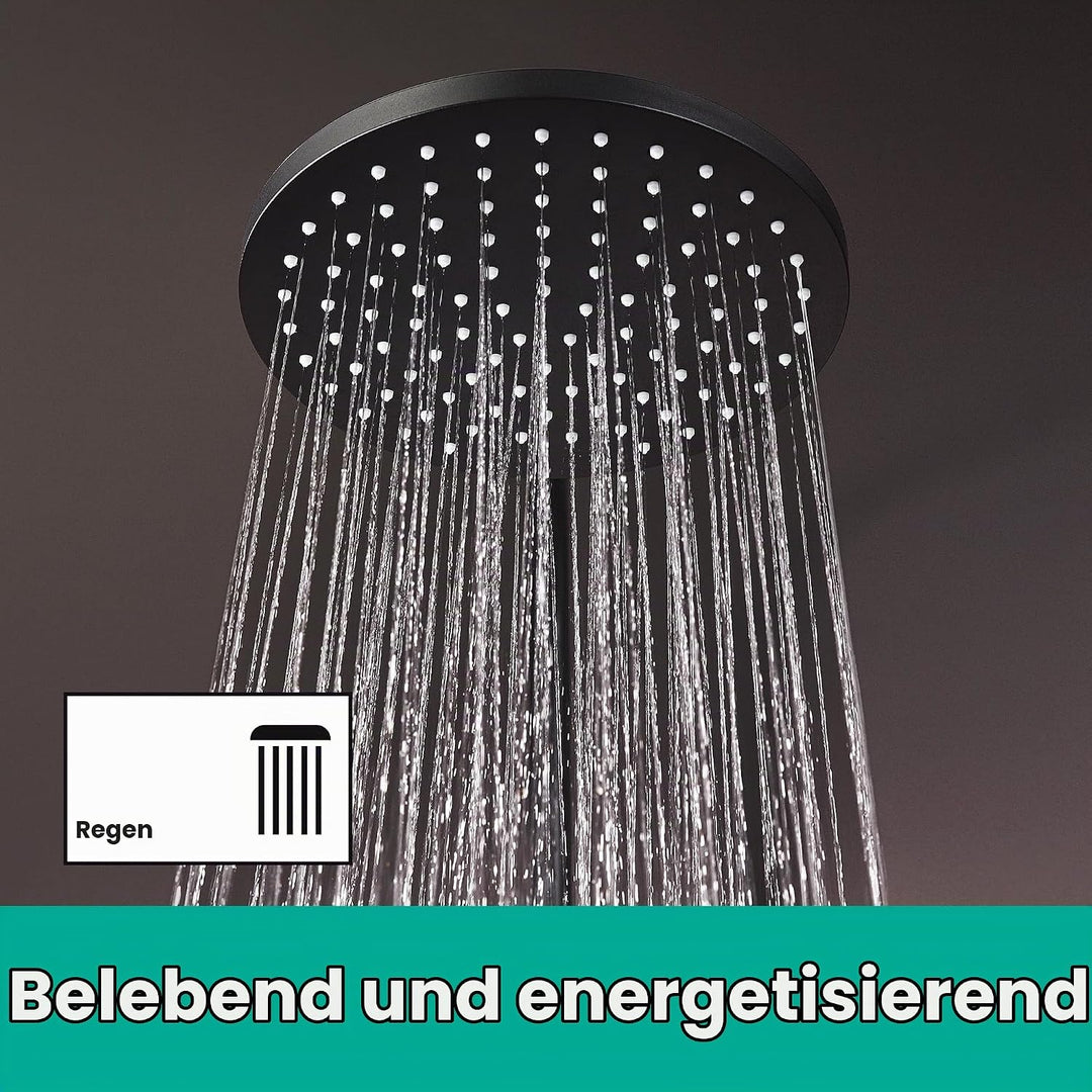hansgrohe Vernis Blend - Kopfbrause, runde Duschbrause (⌀ 205 mm), Regendusche mit 1 Strahlart für W