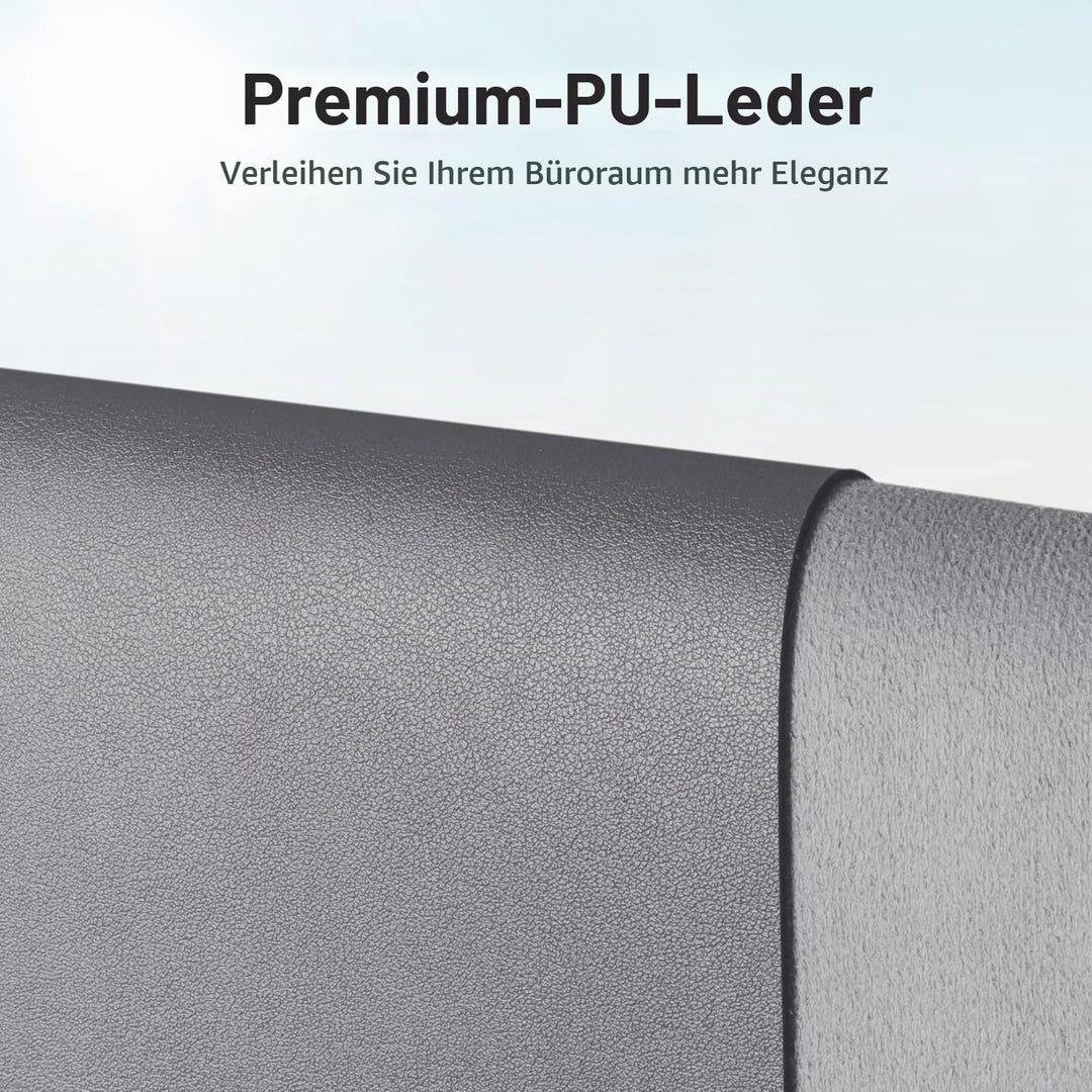 Aothia schreibtischunterlage,Mauspad, Büro-Schreibtischmatte, rutschfester PU-Leder-schreibtischmatt