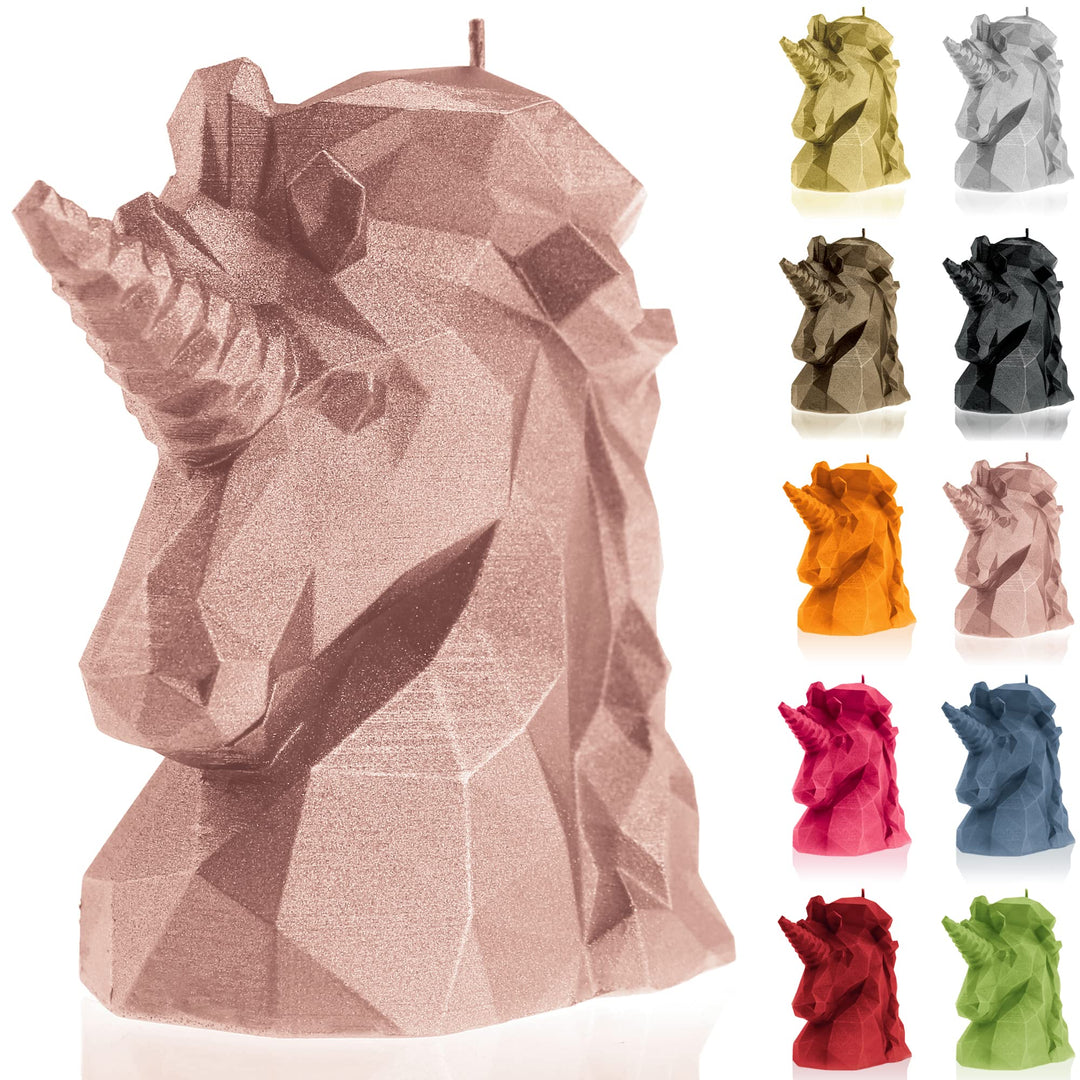 Candellana Handmade Unicorn Low-Poly Kerze Geschenk- Lustig - Dekorative Kerze - Home Décor - Gesche