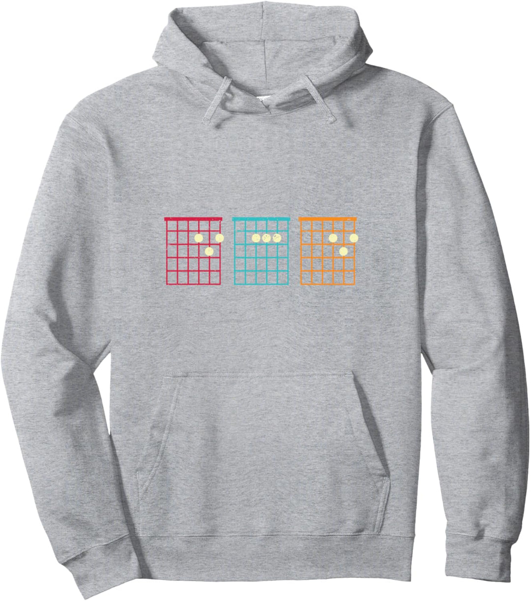 Alles Gute zum Vatertag 2021 Papa Gitarre Akkord Vintage Her Pullover Hoodie