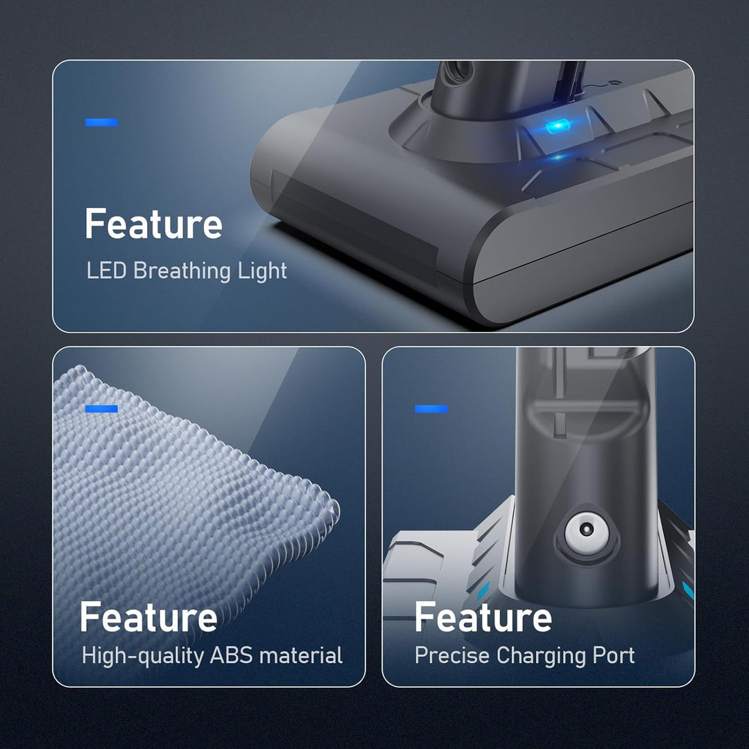 Keenstone 8000mAh V7 Akku, Ersatzakku für Dyson SV11 V7 Animal Trigger Abosolute Motorhead Pro Fluff