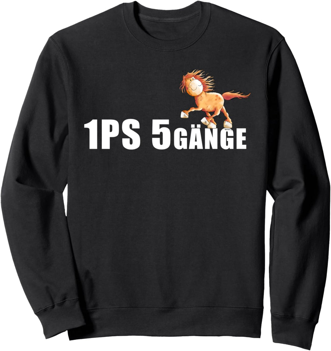 1 PS 5 Gänge T Shirt Rennpass Islandpferd Funshirt Isländer Sweatshirt