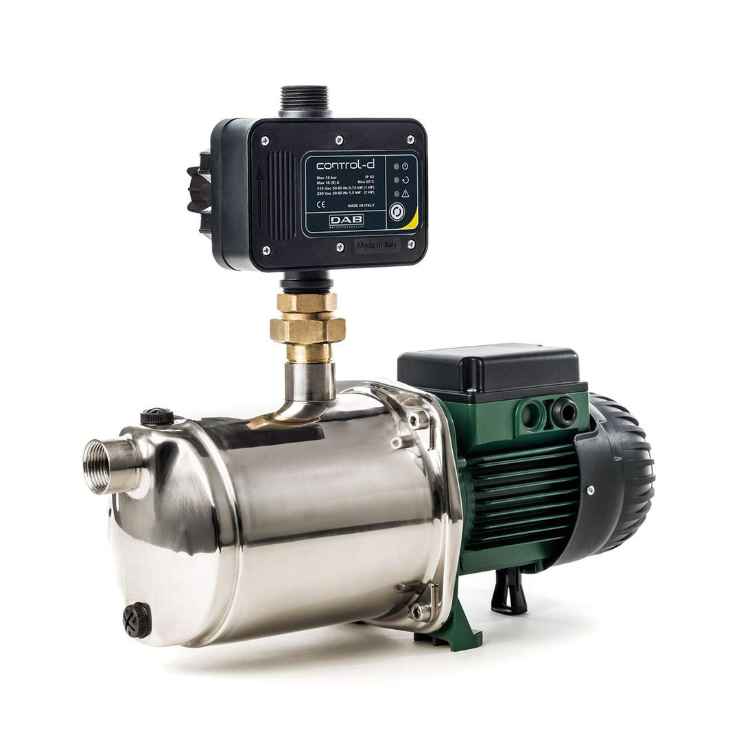 DAB EuroInox 40/80 M + Control-D Hauswasserautomat- 7.200 L/Std. - 1480W - Förderhöhe 59 m - Rostfre
