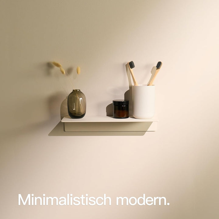 Designfabrik Hamburg Wandregal ohne Bohren | Duschregal selbstklebend | Ablage für Bad, Gästebad, Kü