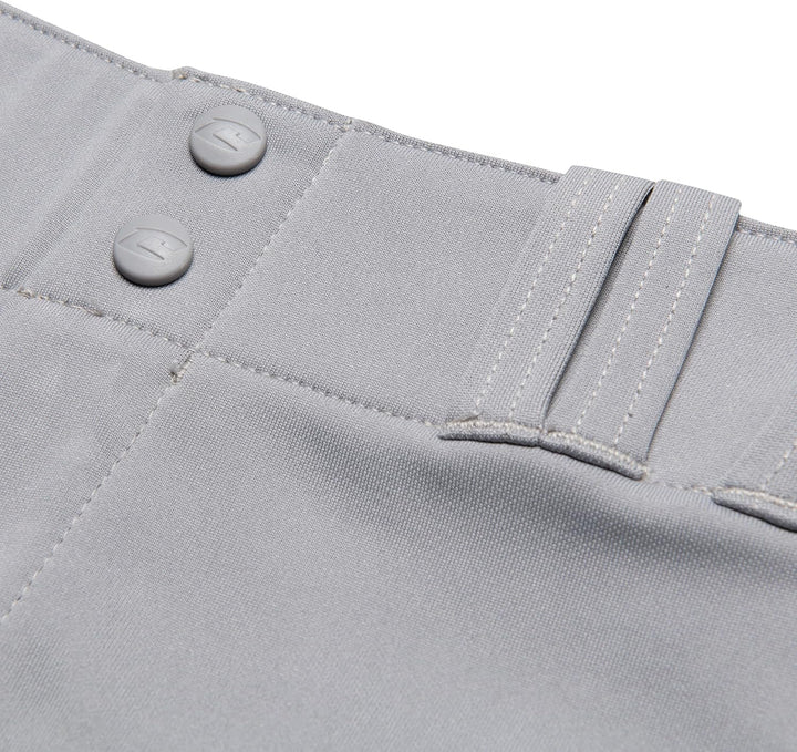 CHAMPRO Baseballhose für Erwachsene, dreifache Krone, offene Unterseite, paspeliert Grau, Royal Pipe