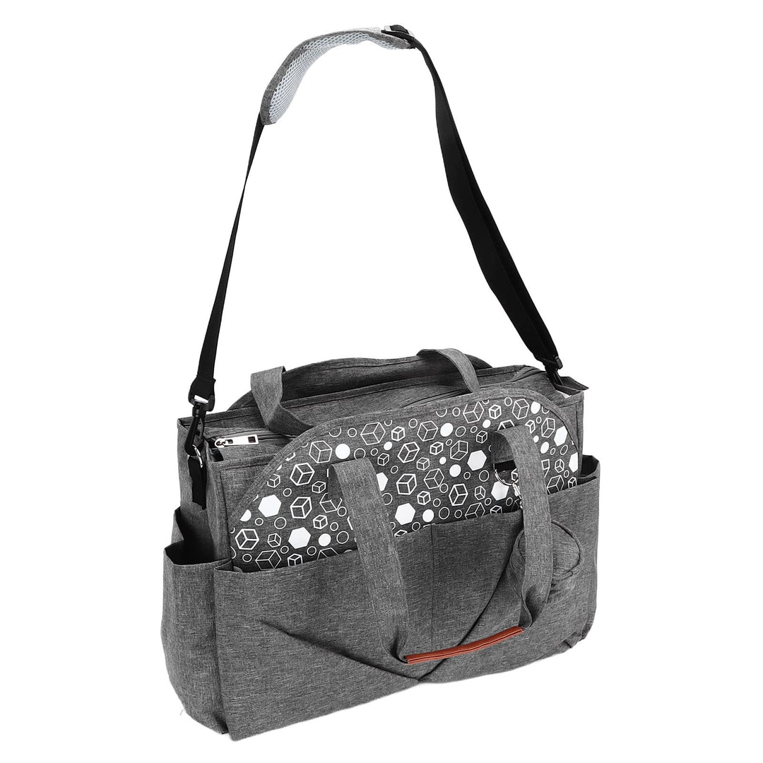 Wickeltasche Multi Pockets Grau Tragbare Windel Tote Caddy Organizer, Reissverschluss Large Size mit