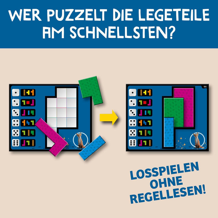 KOSMOS 684501 Ubongo! Die Schule der magischen Tiere, actionreiches Spiel ab 8 Jahre zum Film, Brett