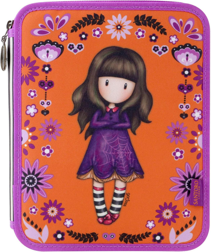Santoro Gorjuss Plumier Doble Münzbörse Orange (Naranja), Orange (Naranja)