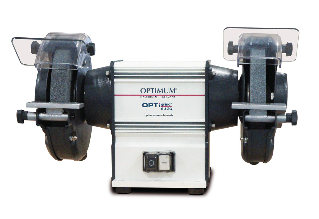 OPTIMUM Doppelschleifer OPTIgrind GU20 230 V (Funkenschutz, bruchsicherem Material) 3101515