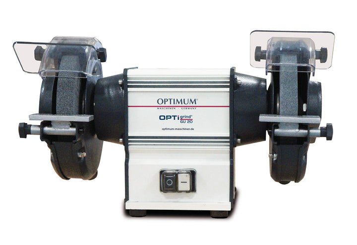 OPTIMUM Doppelschleifer OPTIgrind GU20 230 V (Funkenschutz, bruchsicherem Material) 3101515