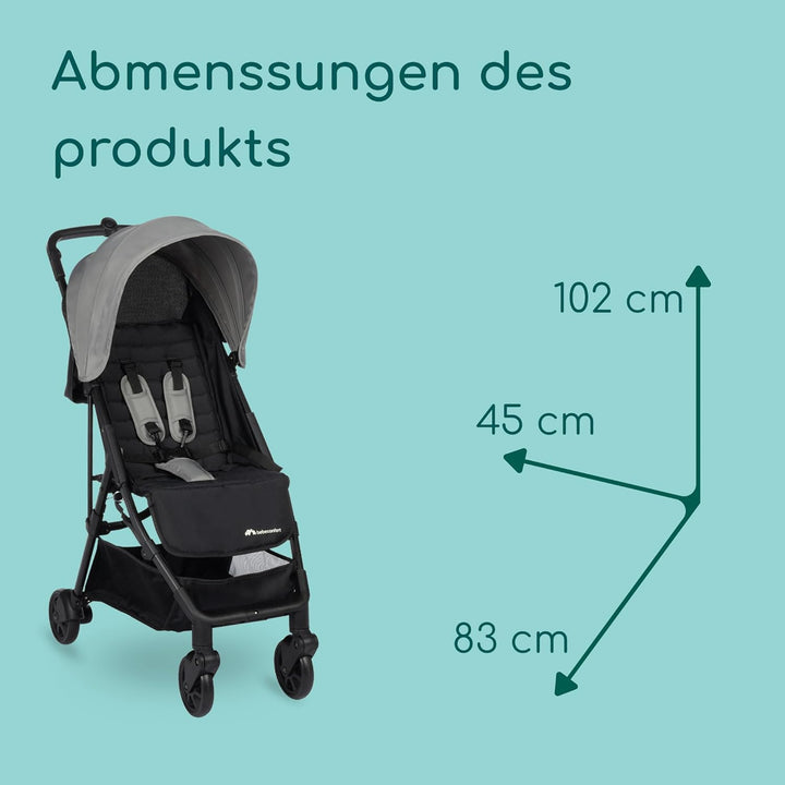 Bebeconfort Buggy Teeny 3D, Ultrakompakt zusammenklappbarer Kinderwagen inkl. passender Tragetasche,