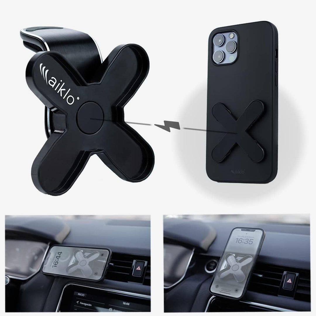 AIKLO Handyhalterung Auto Magnet | Universal Magnetische Handy Ständer für iPhone oder andere Smartp