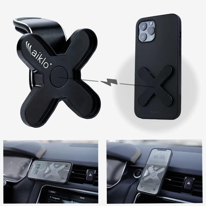 AIKLO Handyhalterung Auto Magnet | Universal Magnetische Handy Ständer für iPhone oder andere Smartp