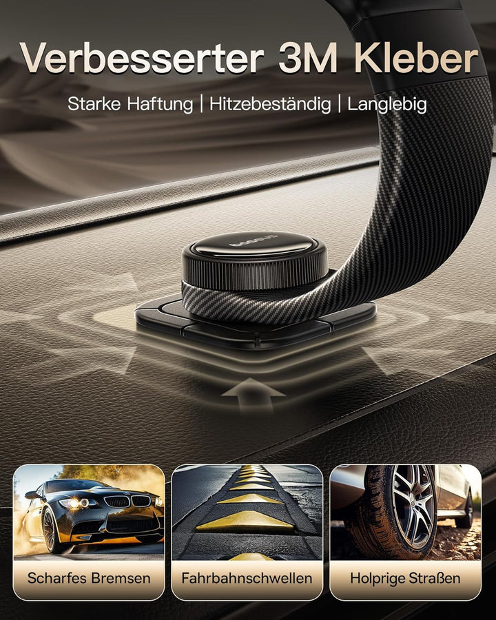 Baseus C03 Handyhalterung Auto Magnet, 360° drehbar Magnetische Magsafe Handy Halterung Auto mit Bie