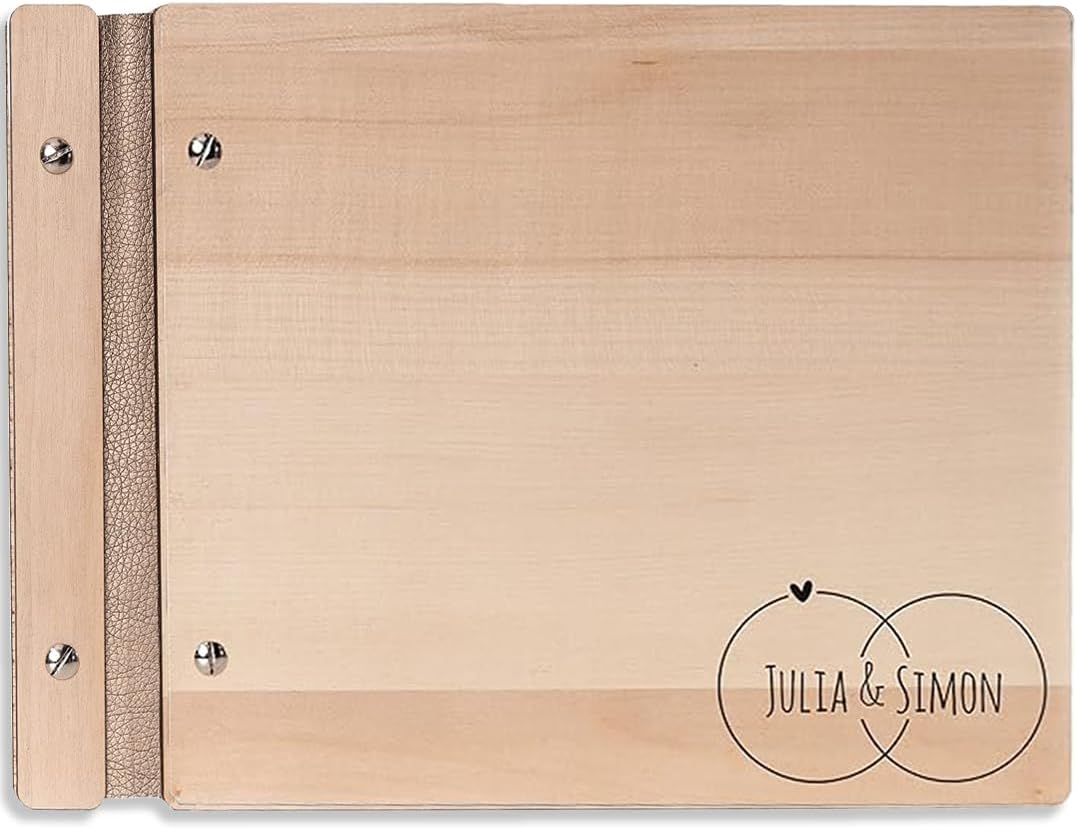 Hochzeitideal – Personalisierbares Gästebuch Hochzeit Adri E14 mit 40 Seiten I Hochzeit Gästebuch au