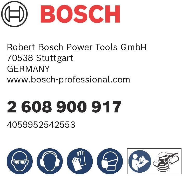 Bosch Accessories 50x Schleifpapier Expert C470 mit 6 Löchern (für Hartholz, Farbe auf Holz, Ø 150 m
