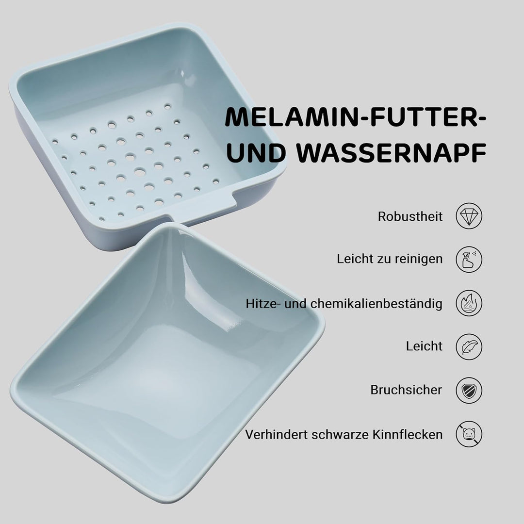 iPettie FW54 5G/2.4GHz WLAN Automatischer Futter- und Wasserspender 2-in-1 für Haustiere, 8.8L Gross