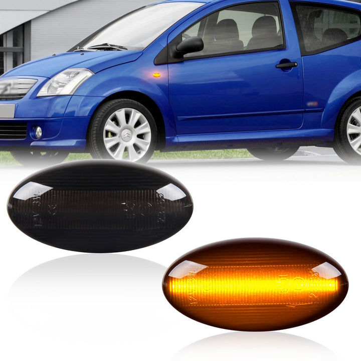 2 Stück LED Blinker Seitenblinker für Peugeot 1007 107 206 207 307 407 607 Partner Expert Citroen C1