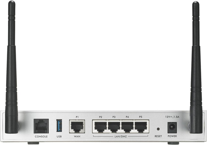 Zyxel ZWUSG20W ZyWALL 802.11N Drahtlose Internet-Sicherheits-Firewall, silberfarben, ZWUSG20W