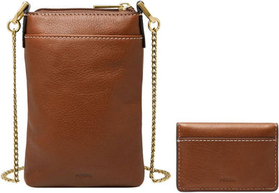 Fossil Damen Harper Umhängetasche, 10.8 L x 2.5 W x 17.1 cm H Brown, Brown