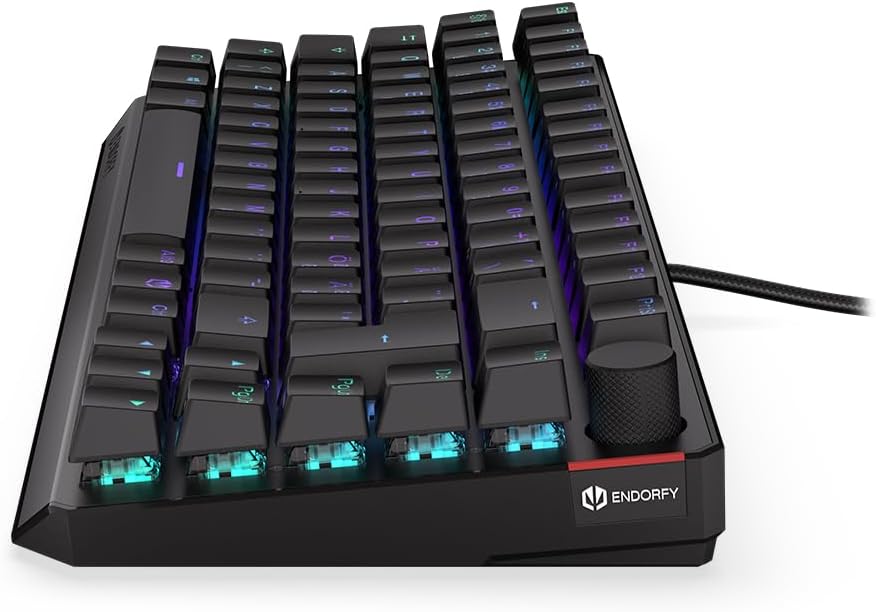 ENDORFY Thock 75% NO Red, Kailh Red linear switches, Mechanical Keyboard, Nordic Layout, PBT keycaps