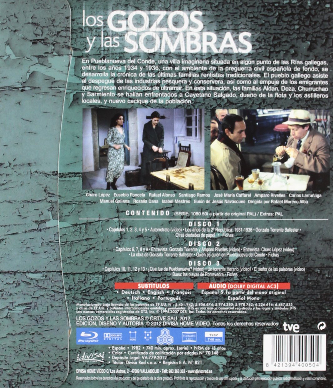Los Gozos Y Las Sombras [Blu-ray] [Spanien Import], Blu-ray