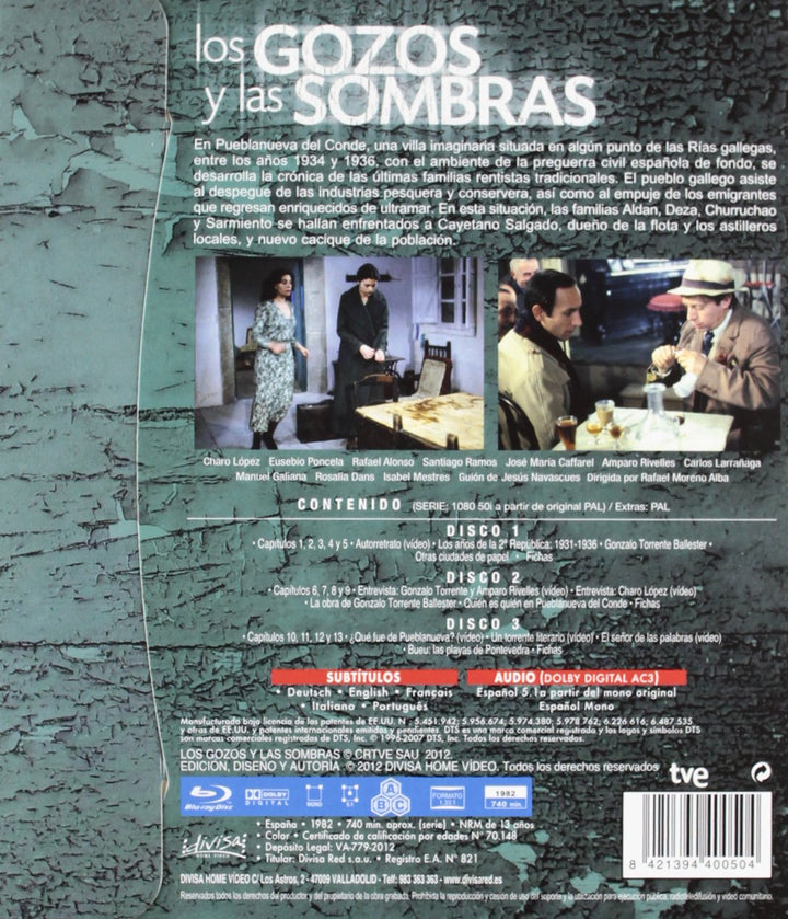 Los Gozos Y Las Sombras [Blu-ray] [Spanien Import], Blu-ray