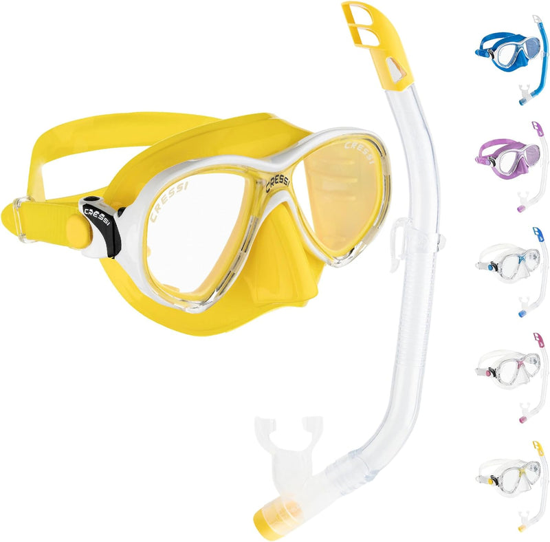 Cressi Marea Jr - Maske oder Maske Marea Jr + Schnorchel Top zum Tauchen und Schnorcheln, Einheitsgr